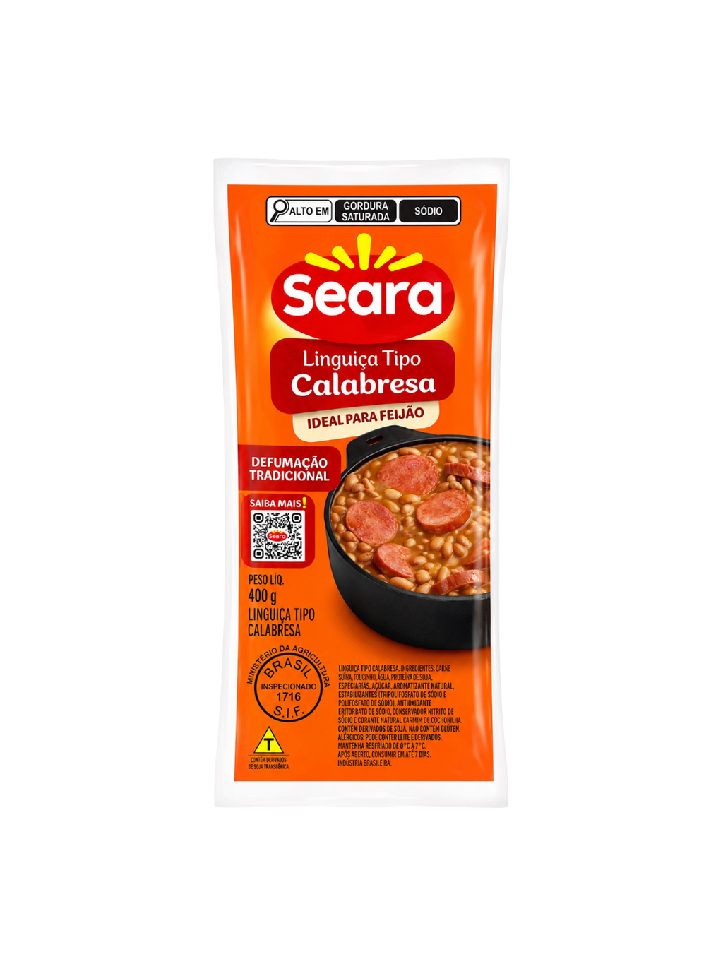 Linguiça Calabresa Seara 400g